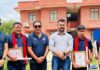 खेलकुद परिषदद्वारा लुम्बिनीका युवा क्रिकेटरलाई नगदसहित सम्मान